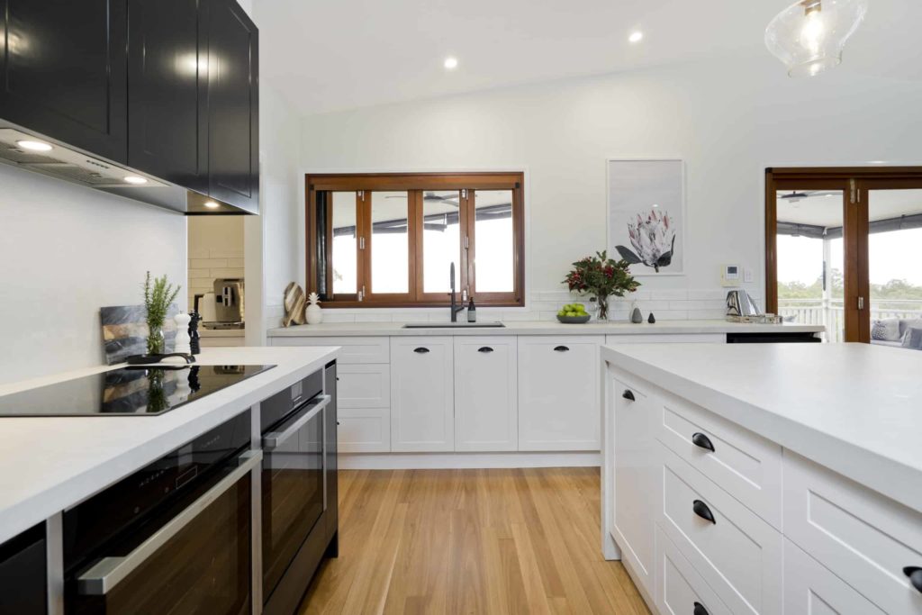 Kitchen cabinets in Sunshine Coast home