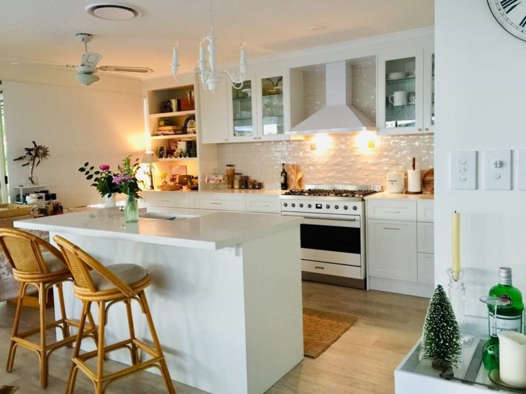 White Themed Kitchen — Askin Cabinets in Caloundra, QLD